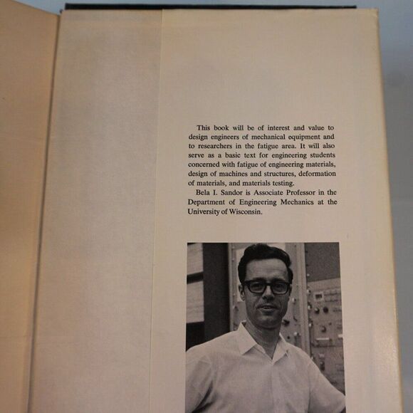 Fundamentals of Cyclic Stress and Strain by Bela I. Sandor 1972 Hardcover - Picture 6 of 12